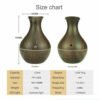 Ultrasonic Humidifier Oil Diffuser Air Purifier Aromatherapy with LED Lights - Image 5