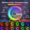 2023 New Intelligent G Shaped LED Lamp Bluetooth Speake Wireless Charger Atmosphere Lamp App Control For Bedroom Home Decor - Image 3