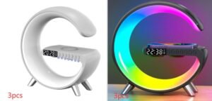 2023 New Intelligent G Shaped LED Lamp Bluetooth Speake Wireless Charger Atmosphere Lamp App Control For Bedroom Home Decor - Image 10