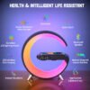 2023 New Intelligent G Shaped LED Lamp Bluetooth Speake Wireless Charger Atmosphere Lamp App Control For Bedroom Home Decor - Image 4