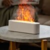 2023 Flame Aroma Diffuser Air Humidifier Ultrasonic Cool Mist Maker Fogger Led Essential Oil Lamp Realistic Fire Difusor - Image 2