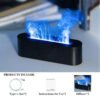 2023 Flame Aroma Diffuser Air Humidifier Ultrasonic Cool Mist Maker Fogger Led Essential Oil Lamp Realistic Fire Difusor - Image 7