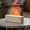 2023 Flame Aroma Diffuser Air Humidifier Ultrasonic Cool Mist Maker Fogger Led Essential Oil Lamp Realistic Fire Difusor - Image 3