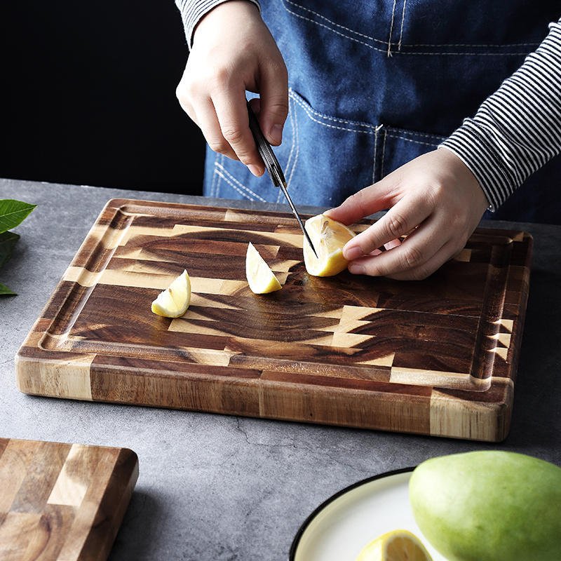 Kitchen Household Parquet Solid Wood Cutting Board - Image 3
