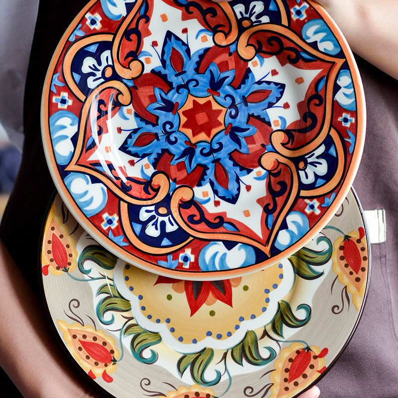 Underglaze Ceramic Tableware Bohemian Household Dishes - Image 3