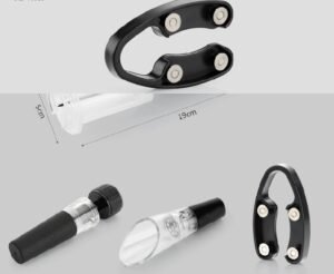 Red wine pressure bottle opener set - Image 3