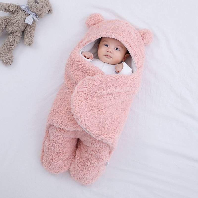 Baby Sleeping Bag Envelope for Newborn Baby Winter Swaddle Blanket - Image 4