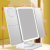 Trifold Makeup Mirror With Light 68 LED Vanity Mirrors - Image 4