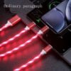 3 In 1 Micro USB Type C Cable LED Flowing Light - Image 3