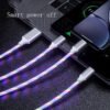 3 In 1 Micro USB Type C Cable LED Flowing Light - Image 2