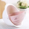 Portable detachable double-layer hollow fruit and vegetable cleaning drain basket - Image 2