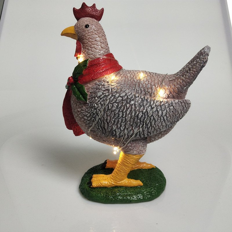 Chicken With Scarf Holiday Decoration - Image 4