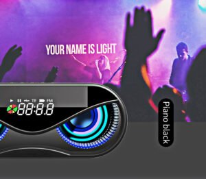Colorful lights, dual speakers, digital buttons, song, Bluetooth speaker - Image 2