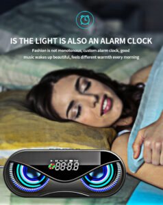 Colorful lights, dual speakers, digital buttons, song, Bluetooth speaker - Image 4