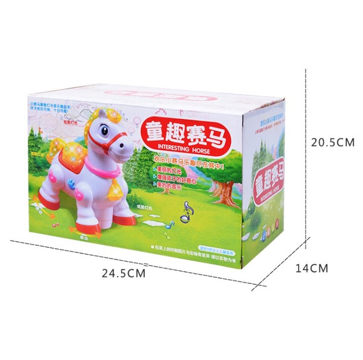 Electric Cartoon horse toy dancing, Baby Learning - Image 2