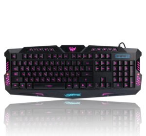J10 tricolor backlight wired gaming keyboard set colorful - Image 4