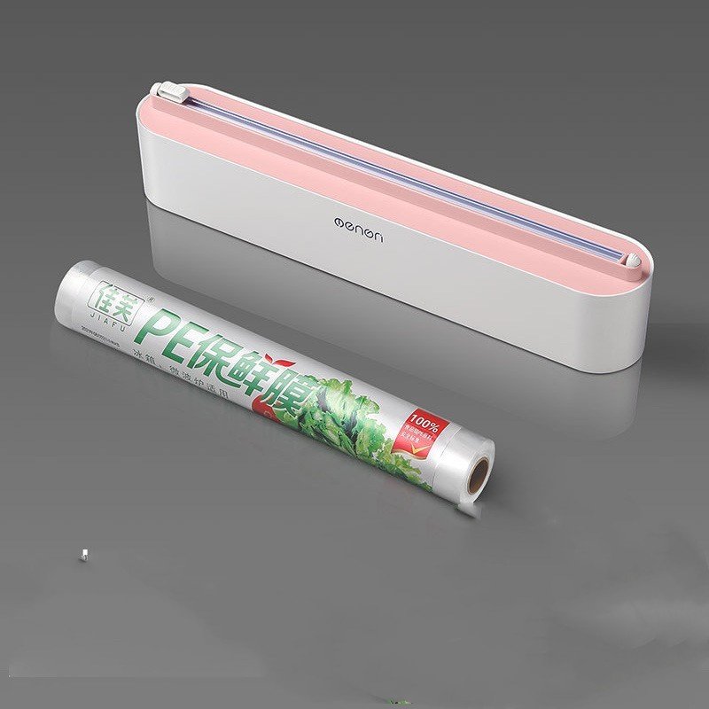 Upgraded Plastic Sharp Cutter Fixing Foil Cling Film Wrap Dispenser Fixed Refrigerator Storage Holder - Image 3