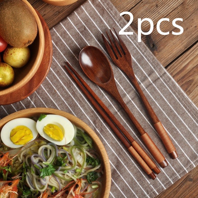 Long Handle Couple Spoon Chopsticks Portable Tableware - Image 4