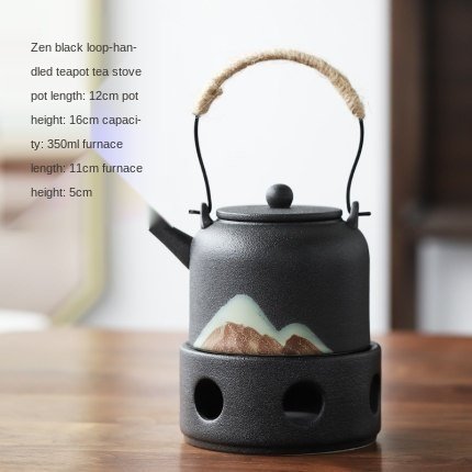 Japanese Style Warm Tea Stove Pot Ceramic Tea Set - Image 4