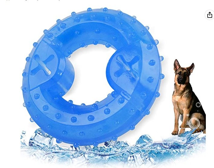 Dog Cooling Toy Puppy Teething Ring Freeze