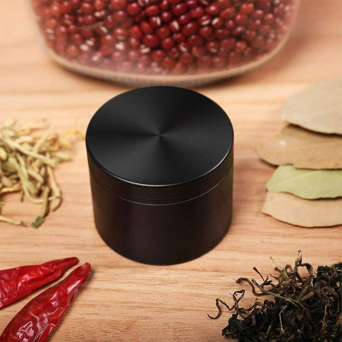Herb Grinder 4-Piece Metal Small Hand Crusher - Image 5
