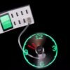 USB Fan Adjustable Mini Flexible Fan LED Light - Image 2