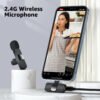 Lavalier Mini Microphone Wireless Audio Video - Image 3