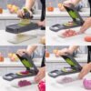12 In 1 Manual Vegetable Chopper Kitchen Gadgets - Image 3