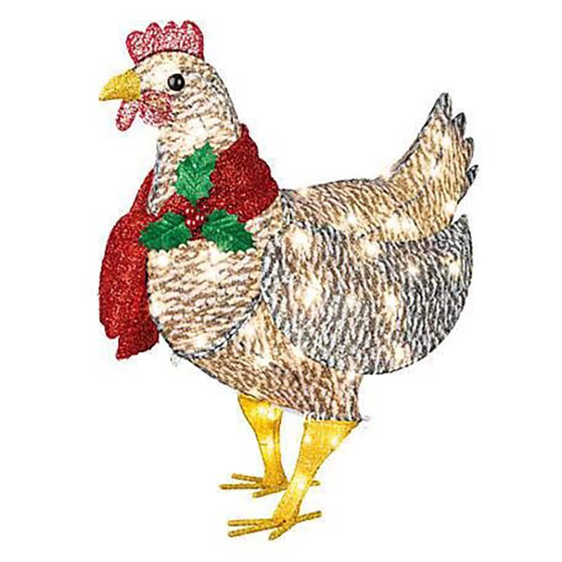 Chicken With Scarf Holiday Decoration - Image 2