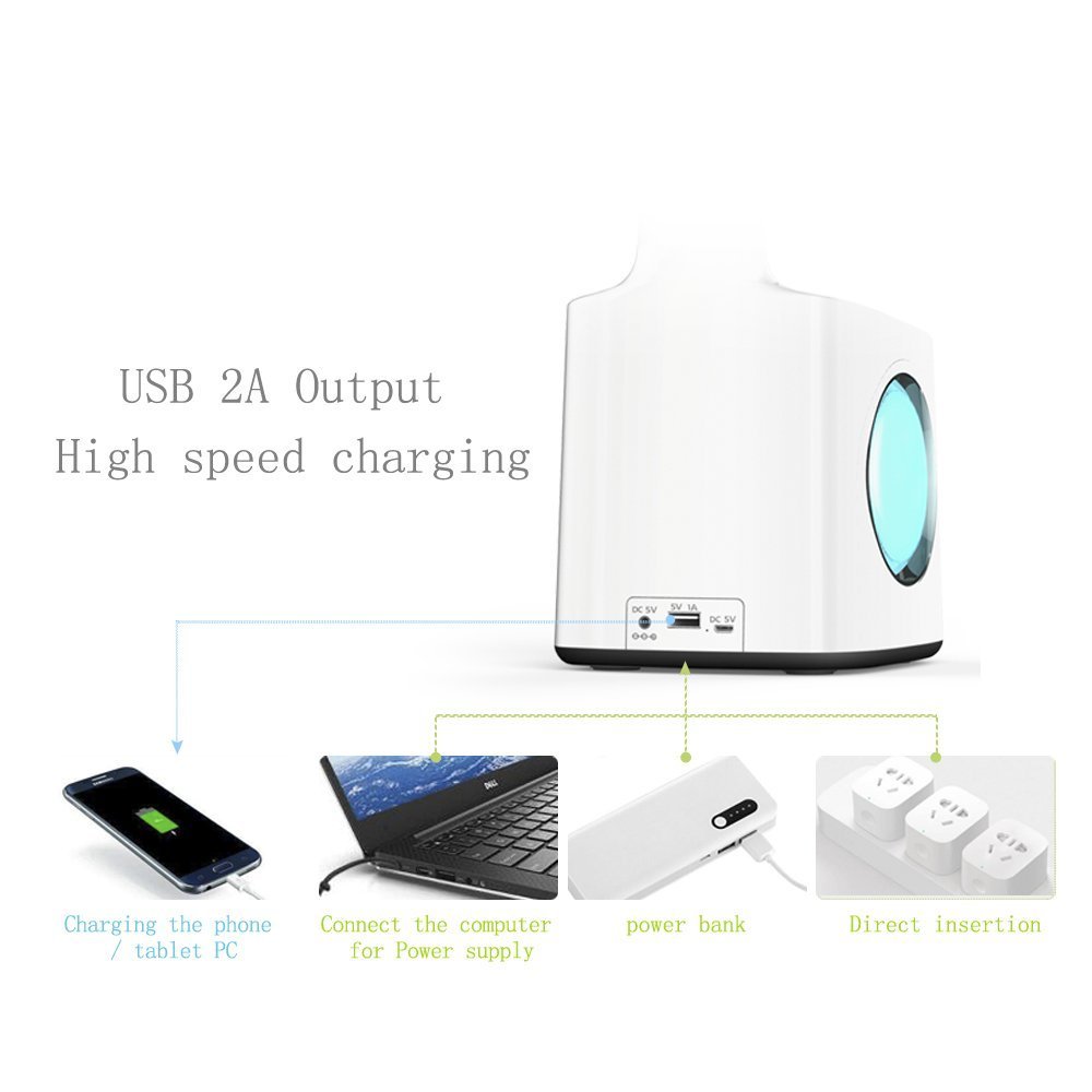 Study LED Desk Lamp USB Charging Port&Screen&Calendar& - Image 3