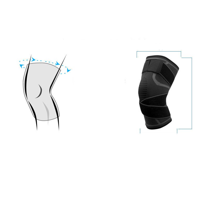 Sports Compression Horoscope Cross Strap Knee Pads - Image 4