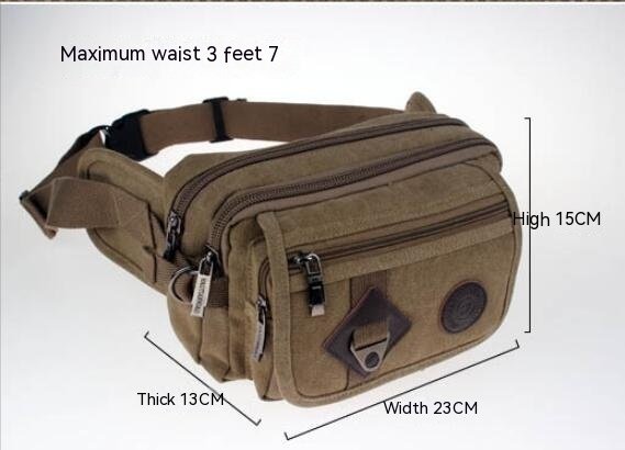 Outdoor Sports Running Canvas Crossbody Waist Bag - Image 2